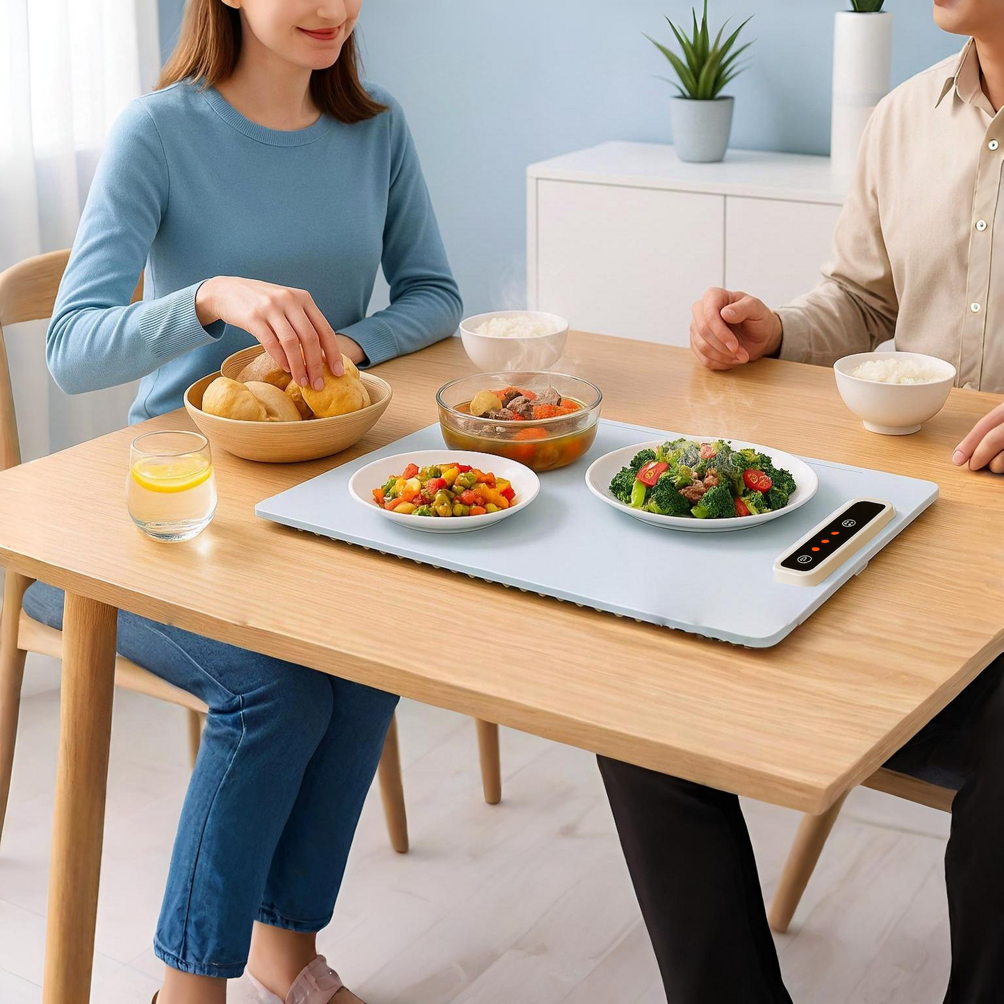 Smart Electric Food Warming Tray with Adjustable Temperature